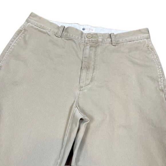 J. Crew Classic Fit Chino Khaki Flat Front Beige Tan Men's pants size 32x34 - Picture 2 of 10